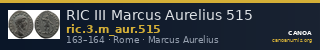RIC III Marcus Aurelius 515 — CANOA
