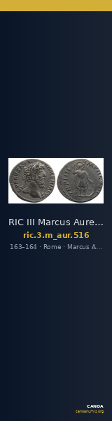 RIC III Marcus Aurelius 516 — CANOA