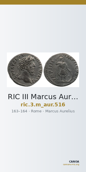 RIC III Marcus Aurelius 516 — CANOA