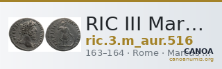 RIC III Marcus Aurelius 516 — CANOA