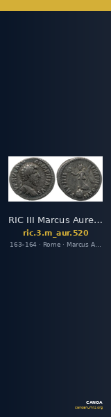 RIC III Marcus Aurelius 520 — CANOA