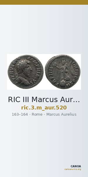 RIC III Marcus Aurelius 520 — CANOA
