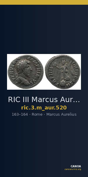 RIC III Marcus Aurelius 520 — CANOA