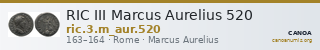 RIC III Marcus Aurelius 520 — CANOA