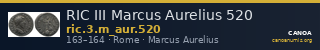 RIC III Marcus Aurelius 520 — CANOA