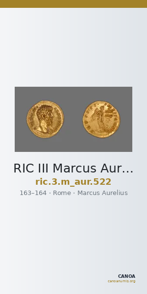 RIC III Marcus Aurelius 522 — CANOA