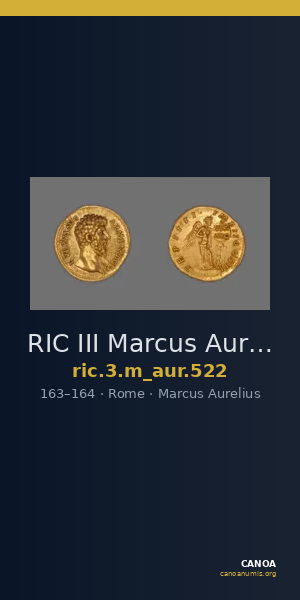 RIC III Marcus Aurelius 522 — CANOA