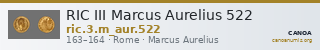 RIC III Marcus Aurelius 522 — CANOA
