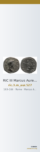 RIC III Marcus Aurelius 527 — CANOA