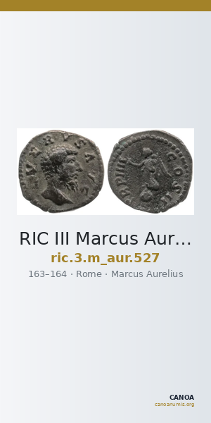 RIC III Marcus Aurelius 527 — CANOA