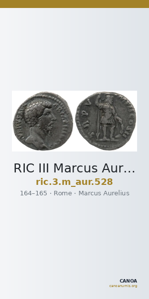 RIC III Marcus Aurelius 528 — CANOA