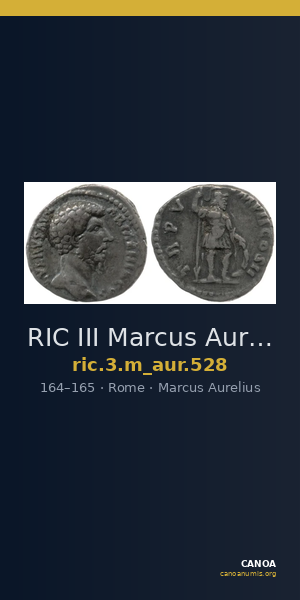 RIC III Marcus Aurelius 528 — CANOA
