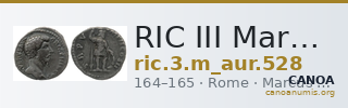 RIC III Marcus Aurelius 528 — CANOA