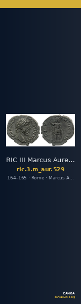 RIC III Marcus Aurelius 529 — CANOA