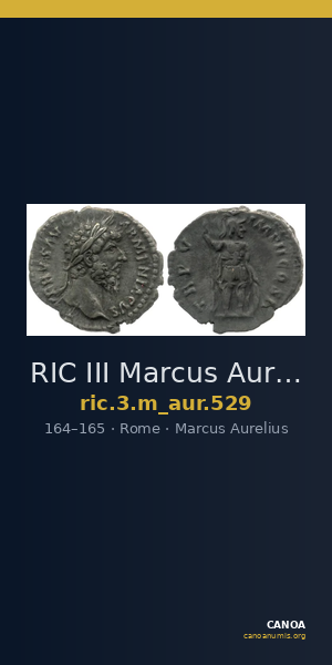 RIC III Marcus Aurelius 529 — CANOA