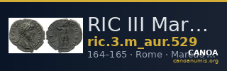 RIC III Marcus Aurelius 529 — CANOA