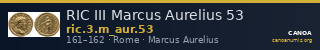 RIC III Marcus Aurelius 53 — CANOA