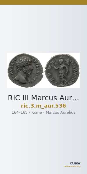 RIC III Marcus Aurelius 536 — CANOA