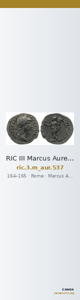 RIC III Marcus Aurelius 537 — CANOA