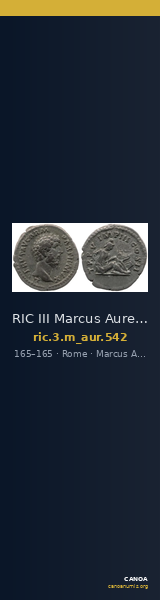 RIC III Marcus Aurelius 542 — CANOA