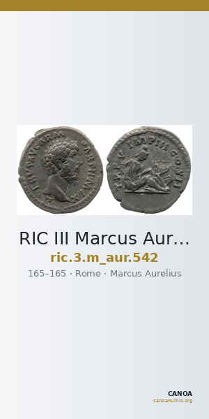 RIC III Marcus Aurelius 542 — CANOA