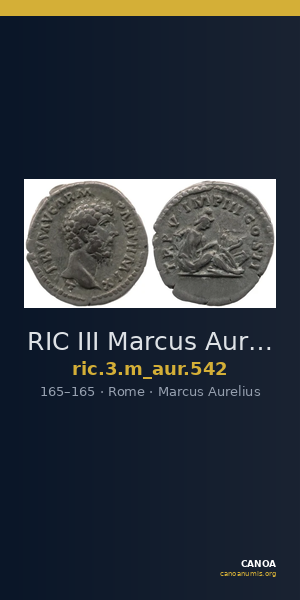 RIC III Marcus Aurelius 542 — CANOA