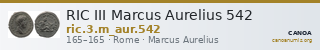 RIC III Marcus Aurelius 542 — CANOA