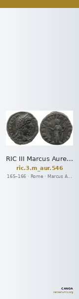 RIC III Marcus Aurelius 546 — CANOA