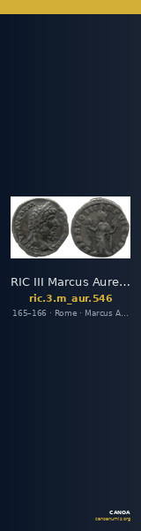 RIC III Marcus Aurelius 546 — CANOA