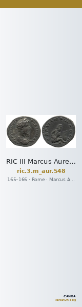 RIC III Marcus Aurelius 548 — CANOA