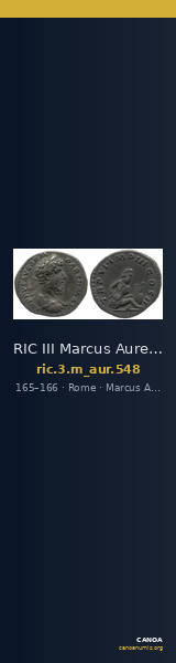 RIC III Marcus Aurelius 548 — CANOA