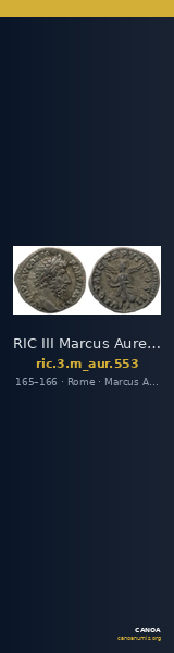 RIC III Marcus Aurelius 553 — CANOA