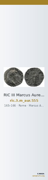 RIC III Marcus Aurelius 555 — CANOA