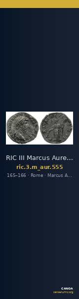 RIC III Marcus Aurelius 555 — CANOA