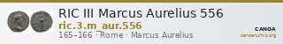 RIC III Marcus Aurelius 556 — CANOA