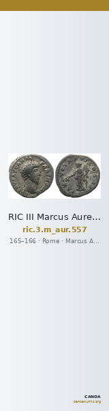 RIC III Marcus Aurelius 557 — CANOA