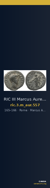RIC III Marcus Aurelius 557 — CANOA