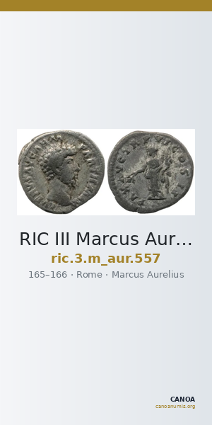RIC III Marcus Aurelius 557 — CANOA