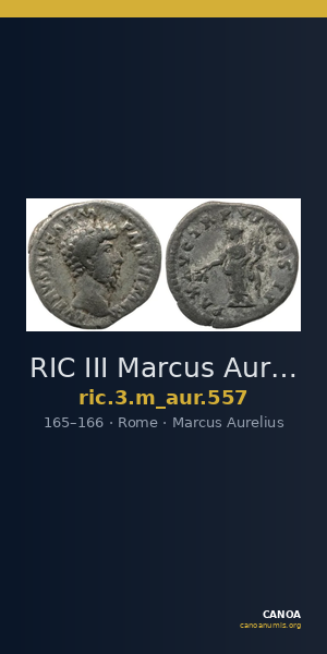 RIC III Marcus Aurelius 557 — CANOA
