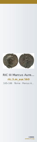 RIC III Marcus Aurelius 560 — CANOA
