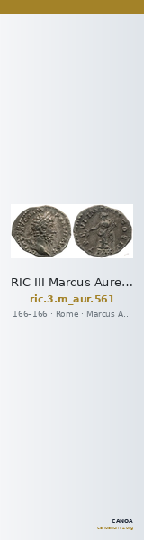 RIC III Marcus Aurelius 561 — CANOA