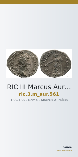 RIC III Marcus Aurelius 561 — CANOA