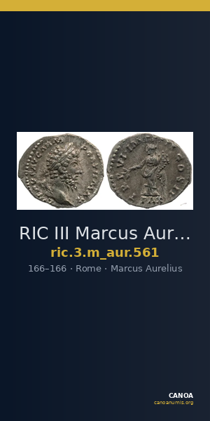 RIC III Marcus Aurelius 561 — CANOA