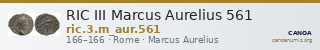 RIC III Marcus Aurelius 561 — CANOA
