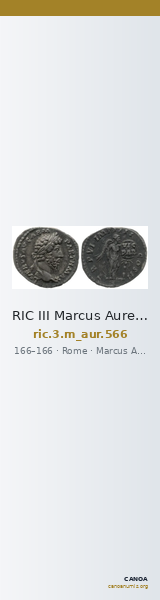 RIC III Marcus Aurelius 566 — CANOA