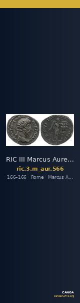 RIC III Marcus Aurelius 566 — CANOA