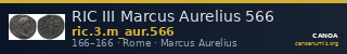 RIC III Marcus Aurelius 566 — CANOA