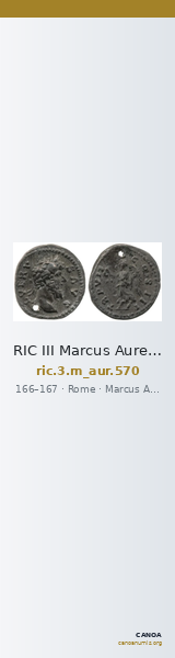 RIC III Marcus Aurelius 570 — CANOA