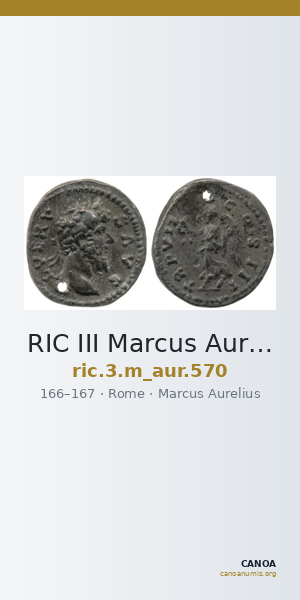 RIC III Marcus Aurelius 570 — CANOA