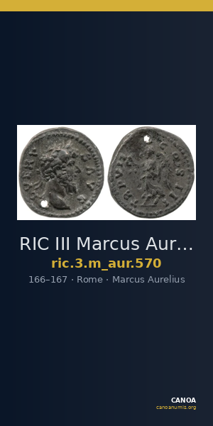 RIC III Marcus Aurelius 570 — CANOA
